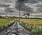 Aufziehender Regen über Pendragon House (Tintage, Cornwall, England), Öl auf Malpappe, 34x55cm, 2008, Stefan S. Schmidt