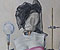 Louise, Gouache, Öl auf Leinwand, 210 x 80cm, 2011, Stefan S. Schmidt